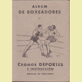ALBUM COMPLETO EDITORIAL VALENCIANA BOXEADORES ALBUM 2º 1941