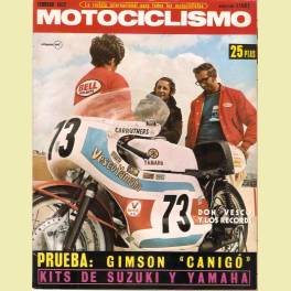 REVISTA MOTOCICLISMO FEBRERO 1972